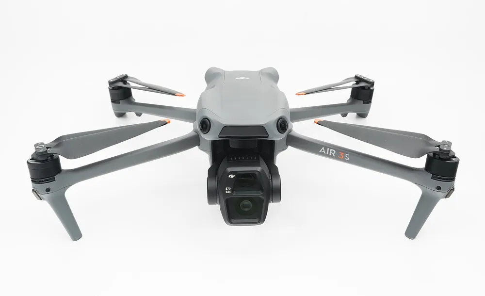 DJI Air 3S drone with arms unfolded
