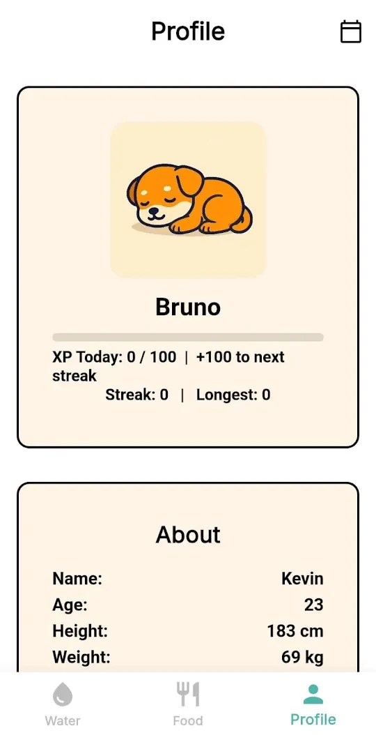 GoHealthy profile with streak and XP